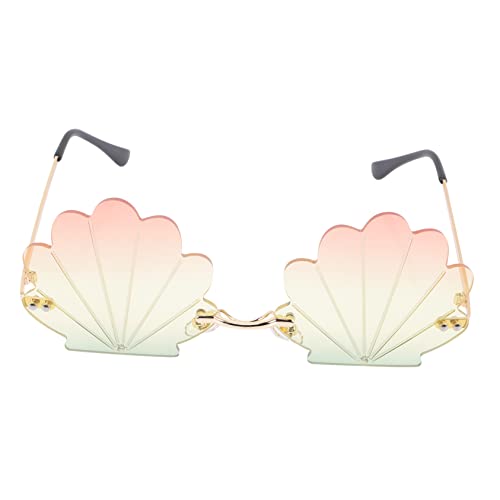 BESPORTBLE Fun Sunglasses Rimless Eyeglasses for Girls Women Metal and Pc Material