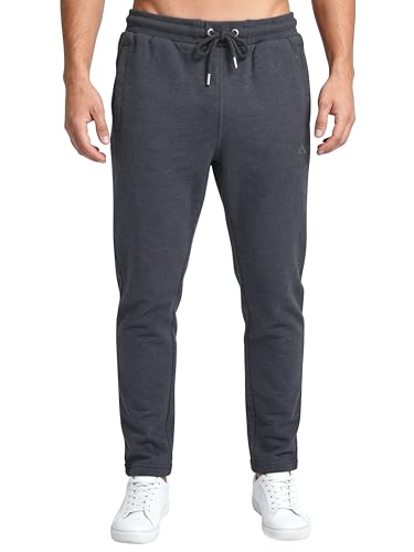 Image of Clans & Hans Men's 100% Pure Cotton Regular Fit Mid Rise Track Pant with Zipper Side Pockets and Back Pocket | Casual Gym Jogging Lounge Wear