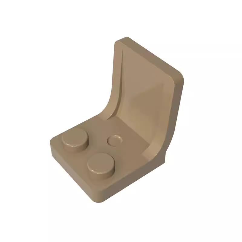 4079 Seat/Chair 2X2 50 Pieces High-Precision MOC Building Bricks Replacement Parts Compatible with Lego bricks GDS-1308 Dark Tan — image 1