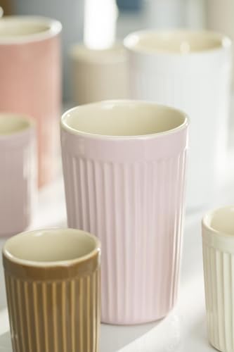 IB Laursen Cafe Latte Becher Groß Mynte English Rose Rosa Keramik Tasse 375ml