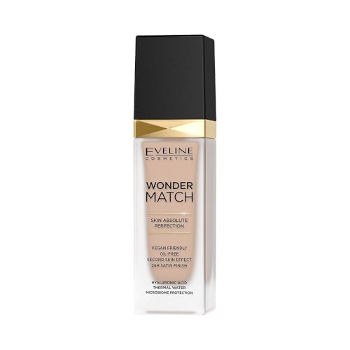 Eveline Cosmetics Wonder Match - Primer facial de lujo, 30 ml, 12 colores naturales claros