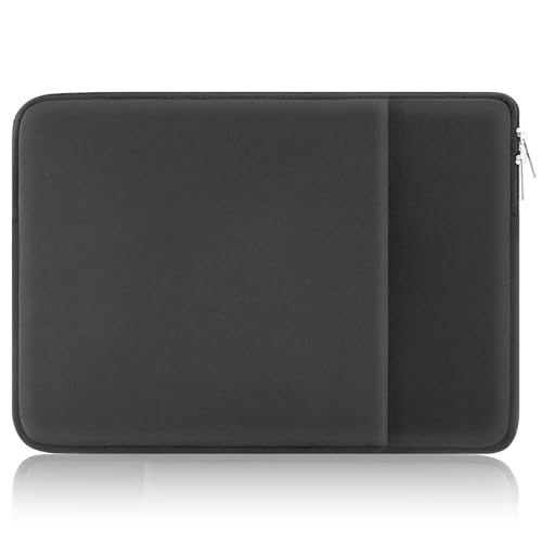 Funda Protectora para Portátil de 13 14 Pulgadas Compatible con MacBook Air/Pro, Chromebook y Otros portátiles con Bolsillo para Accesorios con Cremallera para Portátil de 13” a 14”