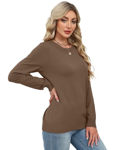 WIHOLL Sweaters for Women Lightweight Pullover Tops Long Sleeve Shirts Crewneck Fashion Clothing Fall Outfits 20254