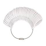 Type : anneaux blancs 1 pcs/lot professionnel outils bijoux jauge bague drel baguier doigt mesure bâton étrier pour bricolage bijoux taille à