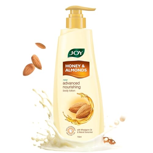 Joy Honey & Almonds Advanced Nourishing Lightweight Body Lotion 750ml | Enriched With Shea Butter | Summer Lotion With Natural Sunscreen Filters | Suitable for Normal to Dry Skin Joy Honey & Almonds Advanced Nourishing Lightweight Body Lotion 750ml | Enriched With Shea Butter | Summer Lotion With Natural Sunscreen Filters | Suitable for Normal to Dry Skin