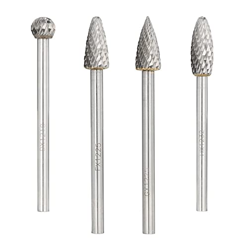 Fresa de carburo de tungsteno tipo F 6 mm miniatura 1