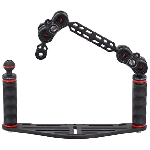 Pletina para Carcasas Submarinas con Doble Puño Bola 25 mm y Brazo Solo 18 cm y Terminación Ys Cover