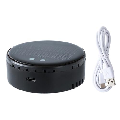 Purificador de aire para coche, ambientador portátil solar HEPA, purificador de coche, desodorante para el hogar pequeño, accesorios de vehículo con cable USB para inodoro y dormitorio