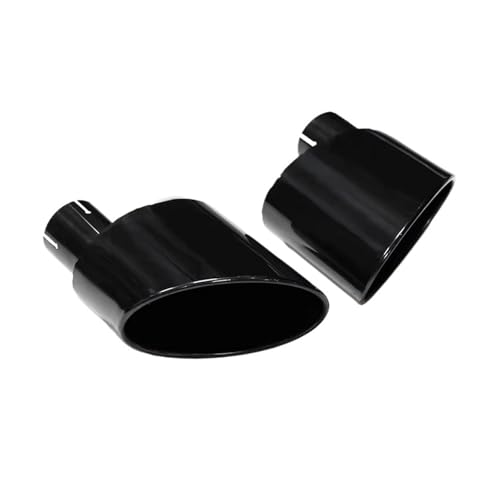 A4用 A5用 A6用 A7用 RS4用 RS5用 RS6用 RS7用 楕円形排気ステンレススチールマフラーノズル 車のテール排気管(Black)
