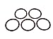 Produktbild 5 x SKB O-Ring für den Kolben der Saeco Brühgruppe 32x4