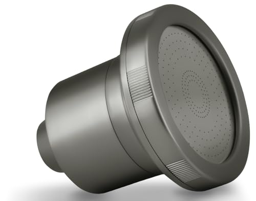 NIROKET Filtered Shower Head - High-Pressure Showerhead with Water Filter System | Ideal for Hair and Skincare | Shower Water Filter System | Improve Beauty and Personal Care Routine (Brushed grey)