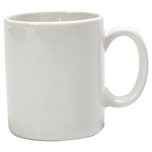 Taza, altura: 7 cm, profundidad: 6 cm, blanca, 1 pieza