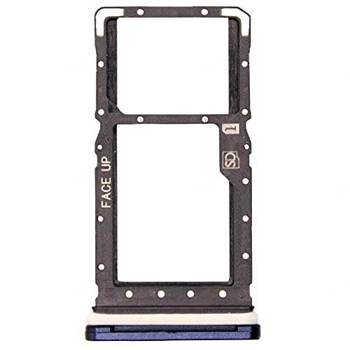 2X Single SIM Card Tray Slot Holder Replacement Compatible with Motorola Moto G Play 2021 XT2093 (Blue)