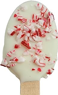Melville Candy, Cocoa/Latte Spoons, White Chocolate Peppermint bag, 6 count