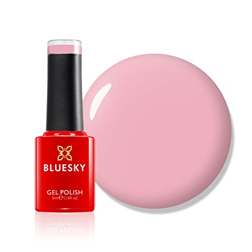 Bluesky Gel Nail Polish, Blush Bunny, Mini, 80562, Light Pink, Rose, Long Lasting, Chip Resistant, 5ml (Requires Drying Under UV LED Lamp)