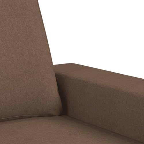 kithwjll 4-TLG. Sofagarnitur Braun, Stoff (100% Polyester), mit Sessel, 2er-Sofa, 3er-Sofa & Hocker, Robuste Wohnzimmermöbel für Entspannung, Bequemes Sitzmöbel Set – Bild 8