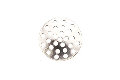 14mm Silver Plated Perforated Disc Sold per Pack of 40 (2pack Bundle), Save $1 1841FD