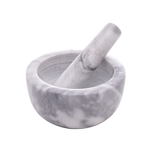 Conjunto Pilão e Socador de Mármore Marin 12cm x 6cm - Lyor