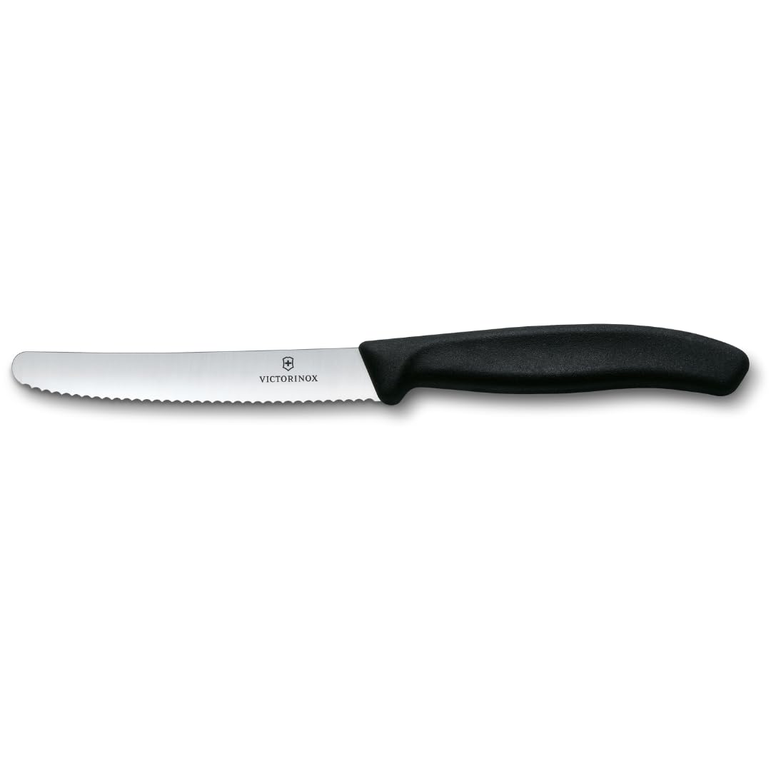 Victorinox Tomato Knife Classic in Black, Steel, Silver, 25 x 16 x 6 cm