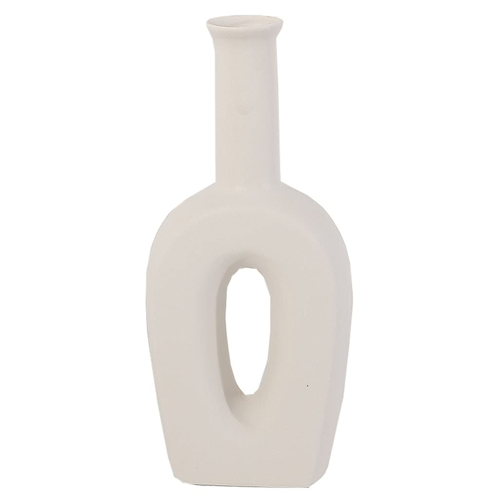 Ceramic vase， Matte Irregular Decorative Vase