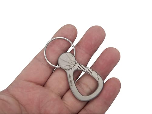 SAMFUNG Mini-Schlüsselanhänger aus Titan, kleine Metall-Schnapp-Clips, Anti-Verlust-Schnellverschluss, Gürtel-Schlüsselanhänger-Haken für Camping, Reisen, Wandern SAMFUNG Mini-Schlüsselanhänger aus Titan, kleine Metall-Schnapp-Clips, Anti-Verlust-Schnellverschluss, Gürtel-Schlüsselanhänger-Haken für Camping, Reisen, Wandern
