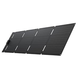 EcoFlow Draagbaar zonnepaneel, 60 W, voor elektrisch station, opvouwbaar, met verstelbare houder, waterdicht, IP68, voor buiten, op de camping
