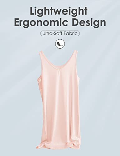 Womens Full Slip for Under Dress Tank Top Dress Slip Sleeveless Wide Straps4