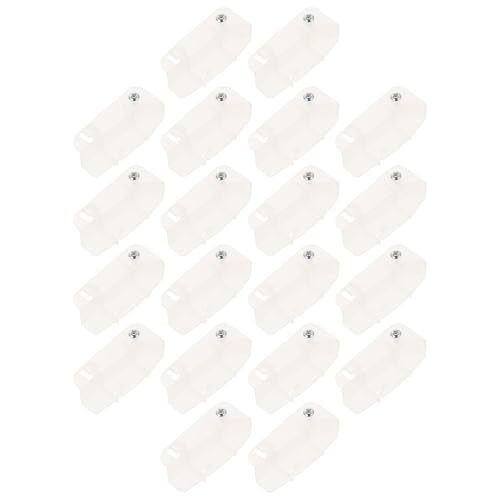 BUGUUYO 25 piezas Hebillas de Plástico para Plafones de Techo Accesorios para Lámparas de Techo Clips Giratorios Resistentes para Salón y Baño Fácil Instalación y Reemplazo