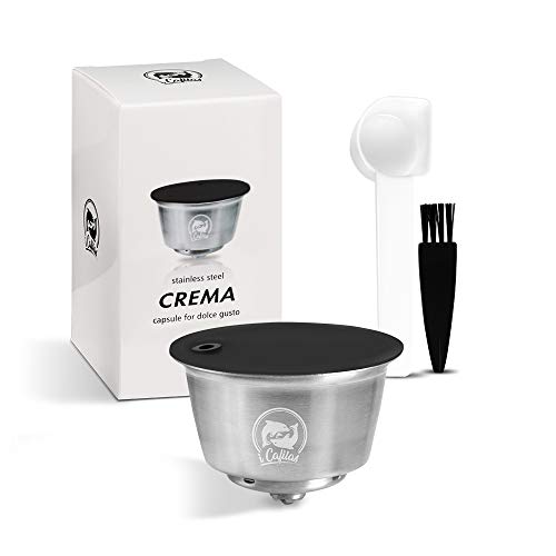 i Cafilas Capsule herbruikbaar voor Dolce Gusto Lumio, capsules, herbruikbare roestvrijstalen koffiefiltercapsule, compatibel met Lumio/Drop/Stelia/EDG305/355/505