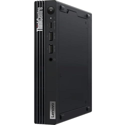 Image of Lenovo ThinkCentre M60q Chromebox Tiny Desktop Computer, Intel Celeron 7305 1.1GHz, 4GB RAM, 64GB eMMC, Chrome OS, Black