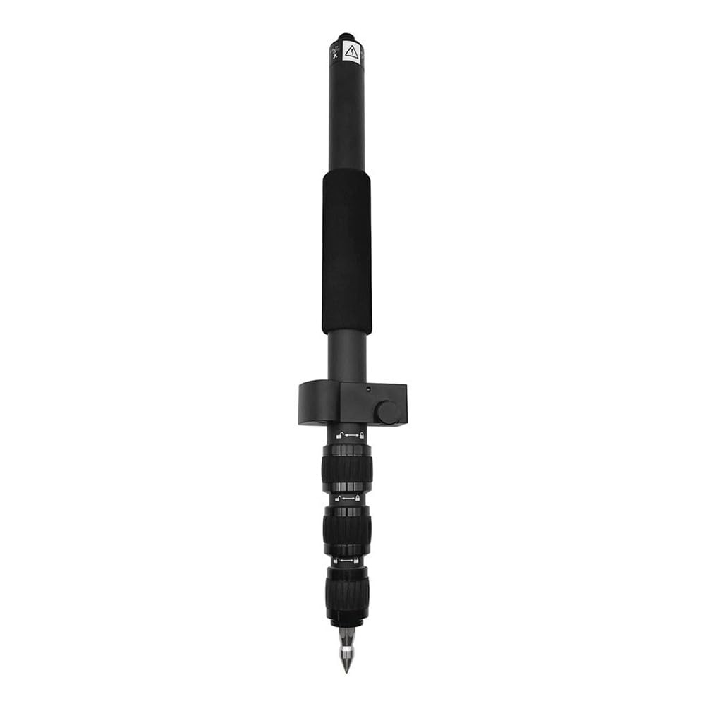 Perche télescopique portable de 1,5 m pour boussole, nivelleur, libellule, mesure GNSS et GPS