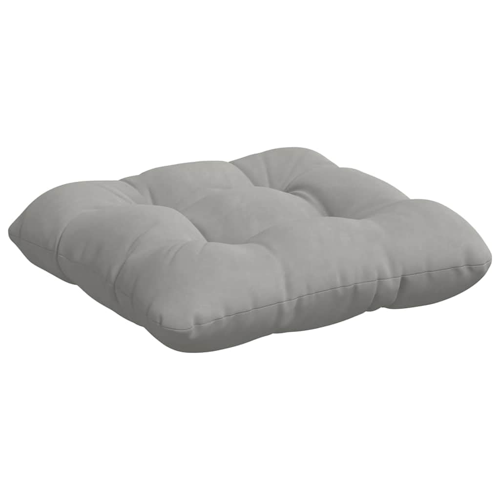 4er Set Sitzkissen Hellgrau 45x45 cm Mikrofaser Stuhlkissen | Vierteiliges Kissen-Set aus pflegeleichter Mikrofaser für gemütliche Stunden im Esszimmer und Home Office.