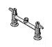 T&S Brass 5F-8DLX00 Faucet, 8" Centers, Deck Mount, Less Spout