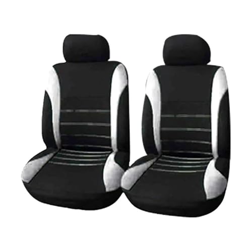 Housse de siège auto universelle 2 pièces grise protection polyester