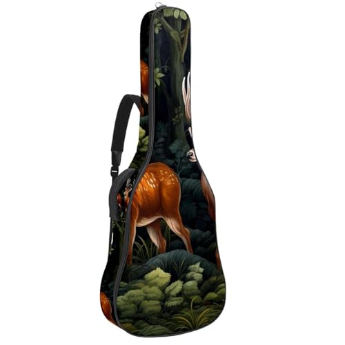 Housse de guitare acoustique grand format multipoches pour musiciens