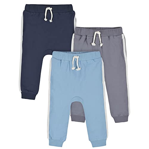 Image of Gerber Baby-Boys Toddler 3-Pack Jogger Pants