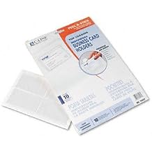 C-Line Self-Adhesive Business Card Holders HOLDER,BUS CRD,TPLD,10/PK F5U222V1 Pack of30