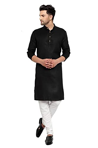 Image of OORA Men's Cotton Kurta & Pajama Set for Birthday,Wedding, Ceremony, Casual, Engagement