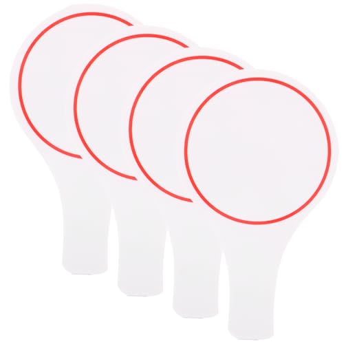 BCOATH 4Pcs Double Sided Dry Erase Scoreboard Writing Paddles for Judges Erasable Voting Board for Events and Competitions