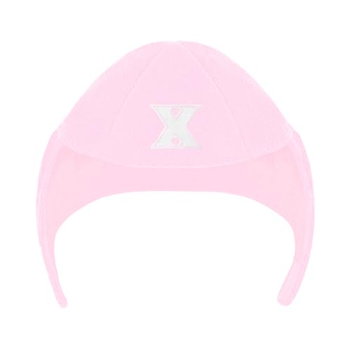 Creative Knitwear College Baby Infant & Toddler Chin Strap Beanie, Xavier Musketeers Logo, Unisex, Pink, 2-5 Years