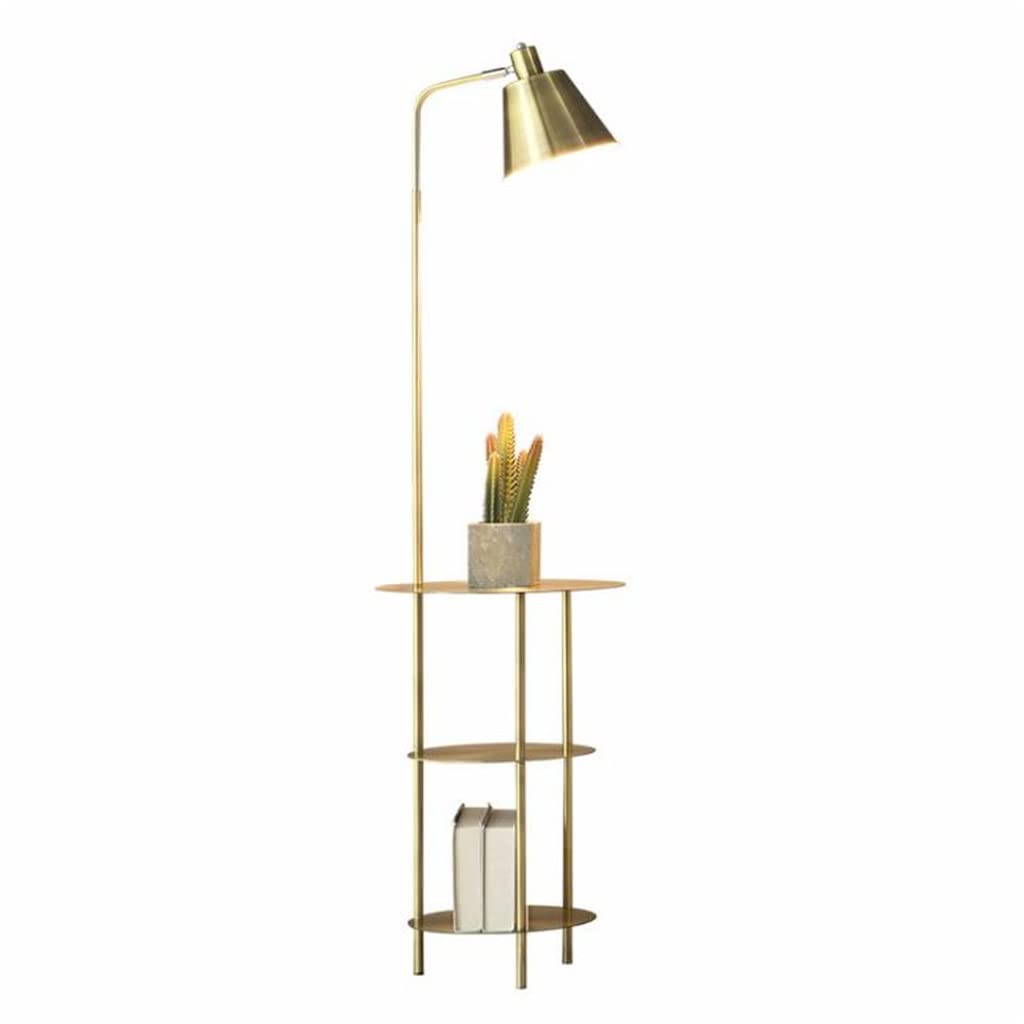 LED Creative Shelf Floor Lamp Living Room Sofa Bedroom Bedside Golden Floor Lamp Color A Size 30 151cm