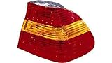 BMW Serie 3 E46 4P (01->05) Izquierdo-PILOTO TRASERO-sin portalámparas-Ambar-Rojo-Exterior