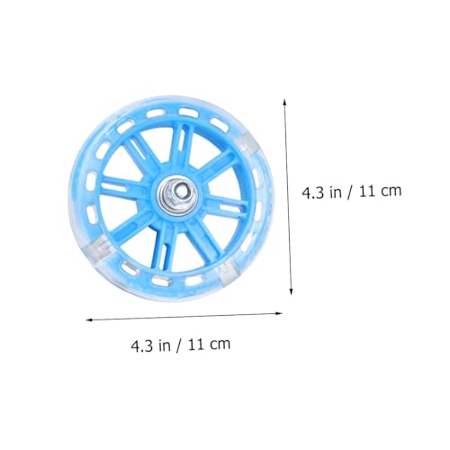 Ruedas de Entrenamiento para Bicicleta Abaodam con Luz Intermitente, Silenciosas y Ajustables, Soporte de Equilibrio Azul de 18 pulgadas miniatura 2