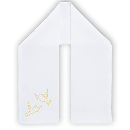 Promo - Étole Écharpe de Baptême Personnalisée, Personnalisable en Flocage