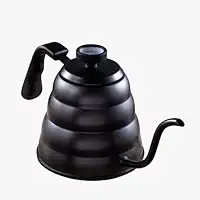 Chaleira com Termômetro Bico De Ganso Fino Barista 1,2L (PRETA)