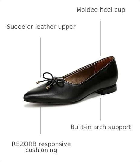 Naturalizer Womens Joiner Pointed Toe Ballet Flat