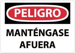 Panneau de signalisation OSHA NMC SPD59AB rectangulaire noir