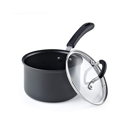 Cook N Home 02597 12-Piece Nonstick Hard Anodized Cookware Set, Black Aluminum 6 Gallery Image