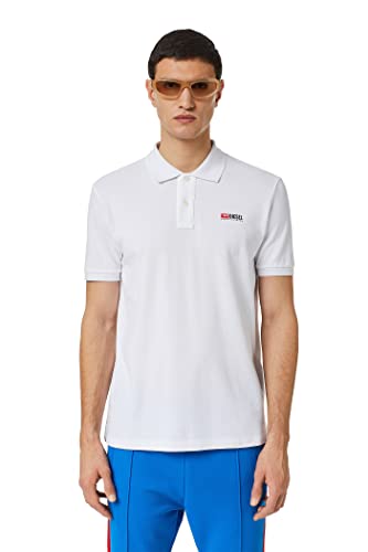 Polo Diesel T-Smith-Div pour homme en coton premium noir