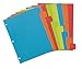 Avery Big Tab Write & Erase Durable Plastic Dividers for 3 Ring Binders, 8-Tab Set, Bright Multicolor, 1 Set (16130)